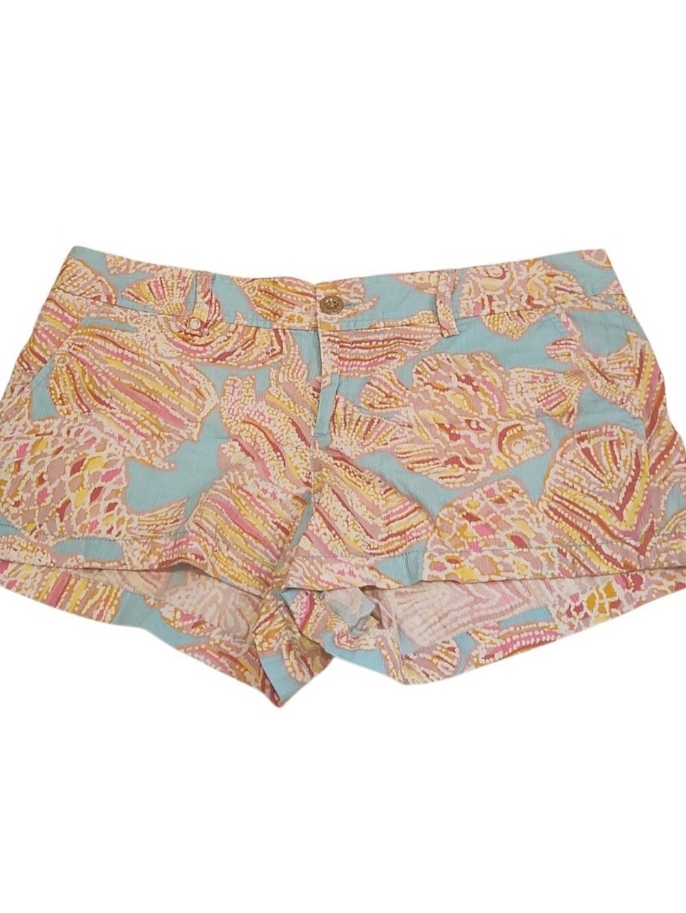 Lilly Pulitzer Walsh Short Women’s 14 Chino Corduroy Geometric Pockets